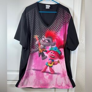 Trolls World Tour Nurse Doctor Pharmacist Medical Scrub Top Size 4XL EUC #2002